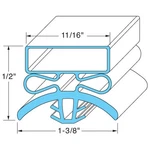 Kairak 433623 Gasket 24" X 8" Push-in Compatible Hobart Traulsen. Fixed Price $118.13.