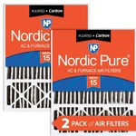 20X25X5 (4 3/8) Honeywell Replacement Air Filters Merv 15 Plus Carbon Pack. Fixed Price $134.99.