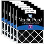 Filter Air 20X25X1 Pure Carbon Odor Reduction 6 Pack Nordic Furnace Actual Size. Fixed Price $129.99.