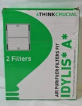 Think Crucial Idylis Hepa Air Purifier And Carbon Filter (2 Pack). Fixed Price $25.99.