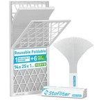 Reusable Hvac Air Filter W/ Refills Easy Install Eco-friendly Merv 8 New. Fixed Price $16.87.