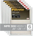 Filtrete Air Filter, Replacement Clean Set Pleated Home, Variety Sizes 6-PACK. Fixed Price $52.34.