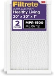 Filtrete Furnace Air Filter, Merv 12, Mpr 1500, 20X30X1, White. Fixed Price $71.18.