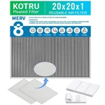 20X20X1 Air Filter, Reusable - Merv 8, 20" 1",. Fixed Price $48.18.