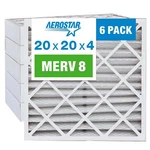 Aerostar 20X20X4 Merv 8 Pleated Air Filter, Furnace 6 Pack (ac.... Fixed Price $115.90.