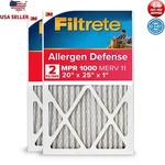 Allergen Defense Air Filter Merv 2-PACK Home Filtration Capture Large Particles. Fixed Price $32.21.