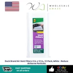 Duck Brand Vent Filters 4 IN.X12 In., 12PACK White Reduce Airborne Particles. Fixed Price $14.99.