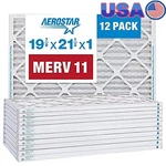 12 Pack Merv 11 Pleated Air Filter 19. 88"X21.5"X0.75" Micro Particle Defense Us. Fixed Price $147.22.