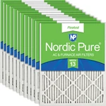 Nordic Pure 18X18X1 Actual Size 17 3/4 Pleated Merv 13 Air. Fixed Price $220.01.