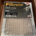 Filtrete Clean Living Basic Dust Air Filter 16X20X1 Mpr 300 Merv 5 3-PACK. Fixed Price $8.00.
