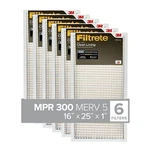 Filtrete 16X25X1 Furnace Air Filter, Merv 5, Mpr 300, Capture Unwanted Par.... Fixed Price $36.90.
