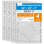Lotfancy 16X25X1 Air Filter Merv 11 Pet Smoke Allergens Defense (4-PACK) Plea.... Fixed Price $55.27.