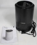Intertek Us Air Purifier & Manual Black 10" Tall New W/ Hepa Filter Mood Light. Fixed Price $24.99.
