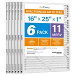 Lotfancy 16X25X1 Air Filters, Merv 11 Furnace Pack Pleated Con. Fixed Price $57.38.