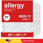 20X25X1 By Airx Filters Merv 11 Pleated Furnace Hvac - 6 Pack. Fixed Price $73.11.