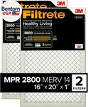 16X20X1 Air Filter, Mpr 2800, Merv 14, Healthy Living Ultrafine Particle Reducti. Fixed Price $93.80.