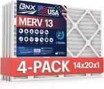 Bnx 14X20X1 Merv 13 Furnace Air Filter, Pack Made In Usa Hvac. Fixed Price $43.99.