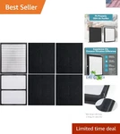 2-PACK Hepa & Carbon Filters For Idylis Models Clean Air Essentials. Fixed Price $80.99.