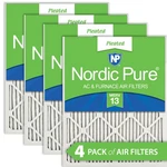 Nordic Pure 20X24X1 (19 1/2X23 7/16) Pleated Merv 13 Air Filters Pack. Fixed Price $55.99.