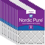 Nordic Pure 12X18X1 Actual Size 11 1/2 17 3/4 Pleated Merv Air. Fixed Price $176.48.