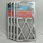 12X24X1 Air Filter Filtrete Mpr 1000 Merv 11 Micro Allergen Defense 4-PACK. Fixed Price $44.98.