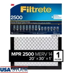 Mpr 2500 Merv 14 Air Filter Premium Allergens Ultrafine Particles Hvac 3IN1 New. Fixed Price $41.63.