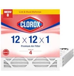 Clorox 12X12X1 Air Filter, Merv 8 Pleated Hvac Furnace Standard. Fixed Price $30.87.