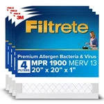 Filtrete 20X20X1 Air Filter, Merv 13 Mpr 1900, Allergens, Bacteria, Viruses &.... Fixed Price $110.63.