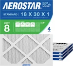 18X30X1 Merv Pleated Air Filter, Furnace 4 Pack (actual Size:. Fixed Price $148.09.