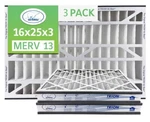 Trion Air Bear 266649-101 (3 Pack) 16" X 25" 3" Merv 13 Pleated Filter. Fixed Price $78.90.