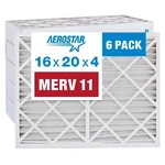 Aerostar 16X20X4 Merv 11 Pleated Air Filter, Furnace Pack (a.... Fixed Price $132.47.