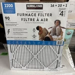 Pack Of Kirkland Signature 2200 High Performance Air Filter 20X30X1 1649232. Fixed Price $29.50.