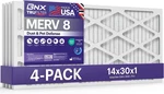 Trufilter 14X30X1 Air Merv 8 (4-PACK) Made In Usa Dust & Pet Defense. Fixed Price $60.39.
