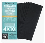 Activated Carbon Air Vent Filters For HOME-20 Pieces 4" 10" Floor Luxoton. Fixed Price $9.99.