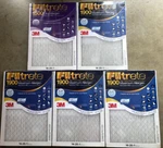 14X20X1 Filtrete (4) Merv 13 Mpr 1900 & (1) 12 1500 Furnace Air Filters. Fixed Price $79.99.