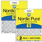 14X20X1 (13 1/2X19 1/2) Pleated Merv 10 Air Filters Pack. Fixed Price $30.99.