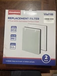 2 Replacement Filters Compatible W Levoit VITAL100 Air Purifier True HEPA(H13). Fixed Price $19.00.