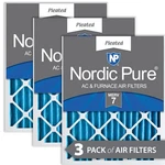 Nordic Pure 20X20X2 Pleated Merv 7 Air Filters 3 Pack. Fixed Price $41.99.