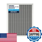 Vovav 16X20X1 Air Filter-merv 8 Washable Reusable Electrostatic. Fixed Price $48.63.