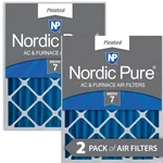 Nordic Pure 16X25X4 (3 5/8) Pleated Merv 7 Air Filters Pack. Fixed Price $45.99.