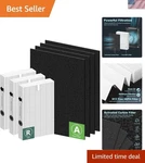 Complete Set: 3 Hepa & 4 Activated Carbon For Honeywell Purifiers. Fixed Price $53.31.