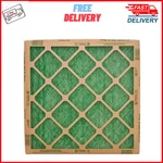 (4 Pack) Flanders Filters, 20" X 1" Precisionaire Nested Glass, Green. Fixed Price $10.97.