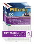 3M Filtrete 20X30X1 Ultra Allergen Healthy Living 1500 Furnace Filters 4 Pk. Fixed Price $79.99.