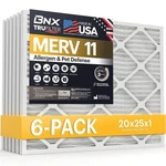Bnx Trufilter 20X25X1 Air Merv 11 (6-PACK) Made In. Fixed Price $91.71.