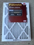 Filtrete 14X20X1 Air Filter Mpr 1000 Merv 11 Micro Allergen Defense - Pack. Fixed Price $21.99.