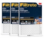 Filtrete Elite Allergen 2200 Merv 13 14X20X1 Flat Panel Air Filter Pack. Fixed Price $35.00.