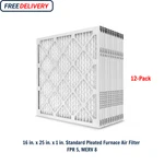 16 X 25 Standard Pleated Air Fpr 5, 12-PACK, Filters Replacement. Fixed Price $53.85.