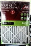 14X20X1 Basic Pleated Furnace Air Filter Set Of New 4044327. Fixed Price $29.90.