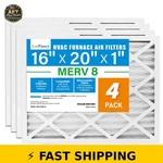 Lotfancy 16X20X1 Air Filters, 4 Pack, Merv 8 - Hvac Furnace. Fixed Price $53.99.