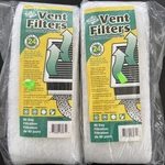 Packs Dust Control Vent Filters - 24 Air (4" X 10" 0.1" ). Fixed Price $21.99.